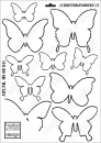 Schablone-Stencil A3 373-0841 Schmetterlingsdeko